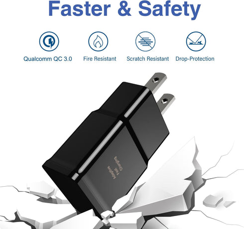 Type C Charger Fast Charging,Android Phone Charger Block with USB C Charger Cable 6.6Ft for Samsung Galaxy S24 Ultra/S23 Plus/S22/S21/S20/S10/S10 ...