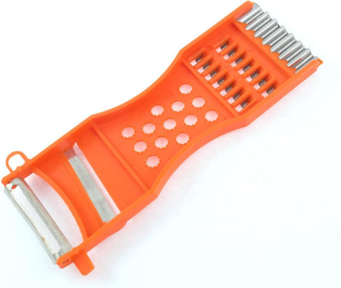 uxcell Kitchen Multifunction Vegetable Fruit Grater Slicer Peeler Shredder Carving Tool 6.7 Inch Long...