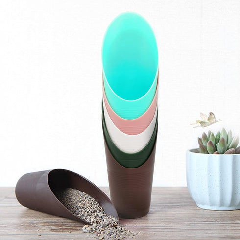 5 PCS Bonsai Soil Scoops, Plastic Garden Soil Scoops, Colorful Small Gardening Tools, Potting Scoopers, Bucket Shovel.Suitable for Flower Planting...