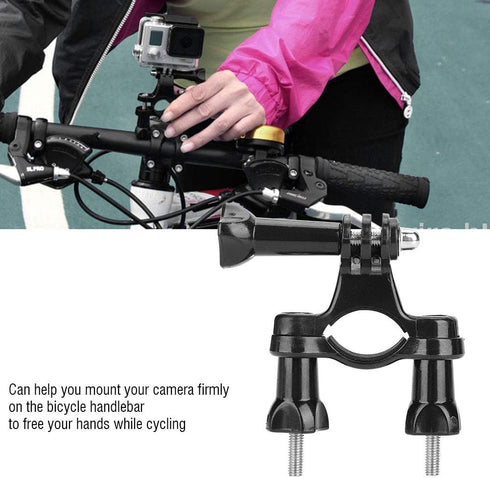 Pomya Bicycle Handlebar Mount for, Bike Clip Fixed Bracket Action Camera Mount Holder for Mountain Biking & Road Cycling...