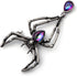 Creative Men Women Halloween Enamel Corsage Crystal Rhinestone Spider Shaped Brooch Pins (Black)...