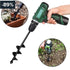 Garden Auger Post Hole Digger 1.6 x 16.5 in Long Handle Bulb Planter Tool Solid Shaft Extend Spiral Planting Auger Drill Bit for Planting Bulbs Se...