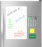 Magnetic Whiteboard Fridge Dry Erase Board: HOMiDEK Small Magnetic White Board for Refrigerator with Clean Dirty Magnet for Dishwasher, 4 x Marker...