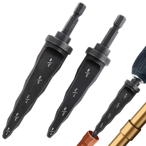 2Pcs Swaging Tool Hand Drill, 5 in 1 Swaging Tool Copper Tube Expander Manual Copper Pipe Swage Too Expander Drill Bit Soft Copper tubing Tool(Col...