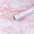practicalWs 15.7in x 236.2in Self-Adhesive White/Pink Marble Removable Wallpaper Decor Decals Decoration Textured Panel Table Countertops Cabinets...