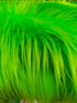 Faux Fur Fabric Square Patches for Crafts, Sewing, Costumes, Seat Pads (Green, 10 x 20 Inch)...
