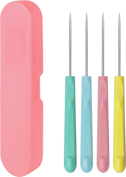 4Pcs 5.2 Inches Sugar Stir Needle, Cookie Scribe Needles Cake Decorating Needle Tool Cookie Decoration Supplies for Baking Lovers...
