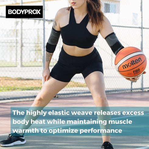 Bodyprox Elbow Brace with Strap for Tendonitis 2 Pack, Tennis Elbow Compression Sleeves, Golf Elbow Treatment...