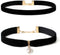 Gothic Black Velvet Choker Necklace Set Vintage Punk Simple Thin Pearl Pendant Cloth Choker Necklace Jewelry for Women...