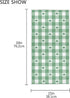 senya St. Patrick's Day Hand Towels, Green White Gingham Pattern St. Patrick's Day Shamrocks Highly Absorbent Hand Towels for Bathroom...