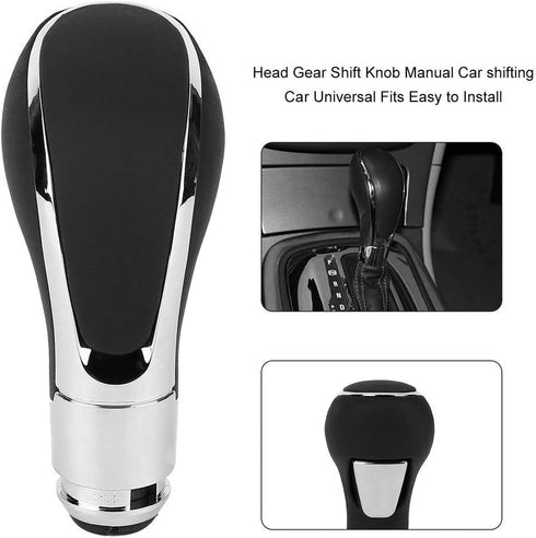 Automatic Gear Stick Shift Knob,Qiilu Car Gear Shifter Knob Head Handle Lever for Insignia 2009-2013 Brown...