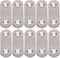BQLZR Stainless Steel 2 Holes Flat Corner Brace Plate Connector 47x15.5x5mm Pack of 10...