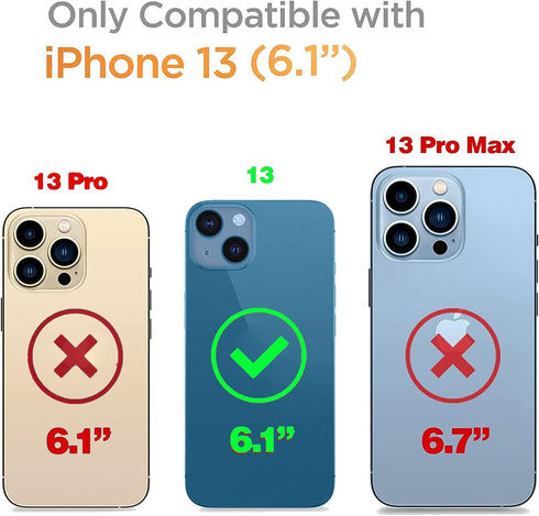 J.west iPhone 13 Case 6.1, Soft Shockproof Cute Floral Phone Protective Cover for Women, Garden Flower Pattern Design Slim Fit Anti-Scratch Phone ...