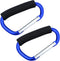 JIALEEY Grocery Bag Shopping Bag Holder Handle Carrier Tool Multi Purpose Snap Hook Stroller Hook Set Organizer Accessories with Soft Foam Grip fo...