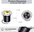 Low Voltage LED In-ground Lights Well Light Landscape Light 3W 12V 24V Waterproof IP67 Pathway Lights Outdoor spotlights Trees Flags for Garden,Ya...