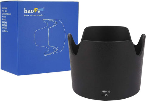 Haoge Bayonet Lens Hood for Nikon Nikkor AF-S 70-300mm f4.5-5.6G ED VR Lens replaces Nikon HB-36...