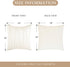 Top Finel Cream White Decorative Throw Pillow Covers 18 X 18,Soft Couch Living Room Sofa Velvet Cushion Case Pack of 2,Christmas Home Decor for Be...