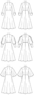 Vogue V9327E5 Easy Women's Partially Lined Dress Sewing Patterns, Sizes 14-22, White...