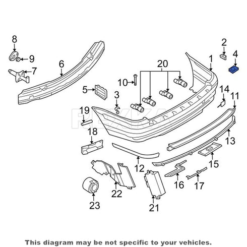 Rexka 25 pcs Fender Liner Bumper Cover Splash Shield U Type Nut Clip Compatible with BMW 07129904150 E36 E46 E60 E63 E88 E90...