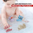 Baby Bath Toys for Babies 6 - 12 Months, 9 Pack No Hole Silicone Animal Bathtub Pool Float Toy Baby Girl Boy Present...