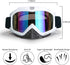 Motocross Goggles - Anti UV, Windproof, Dustproof, Anti Fog, Anti-Scratch Glasses for ATV, Off Road, MX, Ski - White Frame + Color Lens...