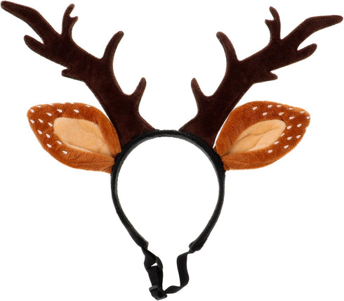 Beaupretty Christmas Hat for Cat Pet Deer Costume Hat Dog Reindeer Costume Elastic Band Adjustable Antler Headband Cat Costume Cat Christmas Antle...