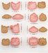 Cute KITTY Cat Cookie Cutter Set, 8 Pieces Cartoon Cookie Cutter With Embossed Pattern, 3D Cartoon Fun Cookie Cutter Set, DIY Baking Cake Fondant ...