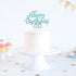Blue Glitter Happy Birthday Cake Topper, Birthday Party Decorations...