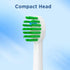 Replacement Toothbrush Heads for Waterpik Sonic Fusion (SF-01 / SF-02 / SF-03 / SF-04), Compact, with Covers, 8 Count, White...
