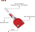 77750 Oil Filter Cutter Oil Filter Cutting Replace Tool for Filter Cutting Range 2 3/8"-5" Red...