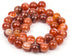 Red Striped Agate 6mm Round Beads, 60 Pcs Natural Stone Gemstone Beads for Jewelry Making, DIY Crafts, Bracelets, Necklaces, and Earrings...