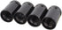 TOMALL Tire Valve Stem Caps Black Bullet Shell for Motorcycles Vans ATV...