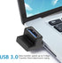 90 Degree USB 3.0 Male to Female Adapter, (4 Pack) Up and Down & Left and Right Angle USB A Extender Connector for PC, Laptop, Hard Drive, Keyboar...
