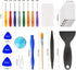 Kaisi 32 in 1 Professional Electronics Screen Opening Pry Tool Repair Kit with Steel and Carbon Fiber Nylon Spudgers, Double Side Adhesive Tape an...