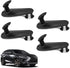 4Pcs Car Floor Mat Clips Floor Carpet Clips Fixing Hooks Compatible with Toyota Lexus Cargo Fastener, Cargo Mat Clip Accessories Black...