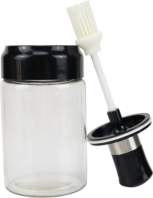 EIKS Oil Bottle with Silicone Brush for Cooking BBQ Kitchen...