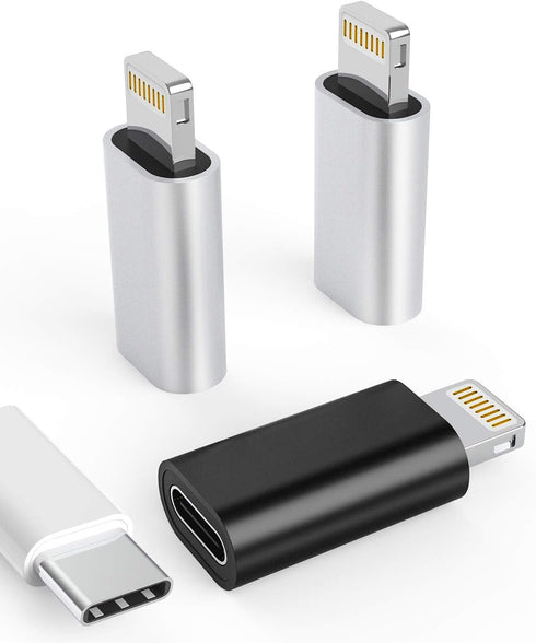 zoyuzan 3Pack USB C Female to Lightning Male Adapter for iPhone 12/11/8 X XR/XS/SE/7Plus/Pro Max Ipad Air Mini Type Compatible with Charging Suppo...