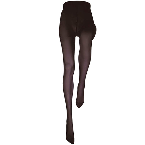 NuVein Compression Pantyhose, 15-20 mmHg Support, Women's Sheer Nylon Hosiery Tights, Closed Toe, Black, Medium...