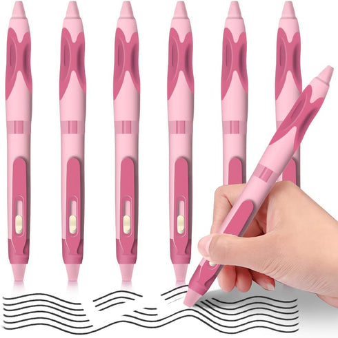 M&G 6 PCS Retractable Erasable Gel Pens,Black Ink Gel Pens Make Mistakes Disappear, Premium Comfort Grip Note Taking and Crossword Puzzles...