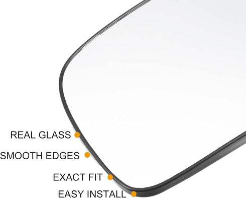 X AUTOHAUX Car Rearview Left Driver Side Heated Mirror Glass Replacement W/Backing Plate for Toyota Prius 2004-2009...