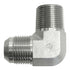 Brennan 2501-06-06-FG Forged Steel JIC Flared Tube Fitting, 90 Degree Elbow Forgeded, 3/8" Tube OD JIC Male x 3/8-18 NPTF Male...