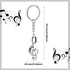 Musical Note Key Ring Keyfob Keyring Music Symbol Keychain...