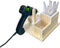 Mini Hot Glue Gun Holder with Glue Stick Organizer, 1 Hot Glue Gun Stand and 2 Storage Boxes, Wooden Hot Glue Gun Kit Storage Compartments, for DI...