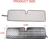 Windshield Flag Sunshade Sun Shade Heat Shield Sun Visor Mat Compatible with Jeep Wrangler Rubicon Sahara TJ JK JKU 2 Door & 4 Door...