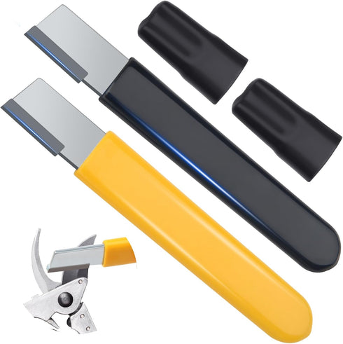2PCS Garden Tool Sharpener, Blade Sharpener Stone for Garden Knife Sharpener, Shear Scissor Sharpener Blade Sharpening for Gardening Pruner/Pocket...