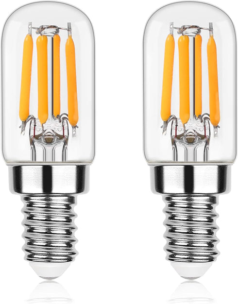 Dimmable Salt Lamp Bulbs E12 LED Night Light Bulbs 40 Watt Equivalent 4W,Small Filament Bulb for Candelabra,Sewing Machine,Ceiling Fan,Refrigerato...