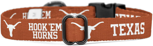 Texas Longhorns Collars and Leashes | Officially Licensed | Fits All Pets! (Small Collar)...
