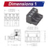 Tcenofoxy 5.08mm Phoenix Connector 4 Pin Black Phoenix Type PCB Screw Terminal Block Connector (4Sets 5.08M-BK-4P)...