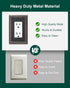 4-Pack Decorator Outlet Cover Plate, Decorative Switch Plates and Outlet Covers, Aged Bronze Metal Wall Plates for Electrical Outlets, Receptacle,...