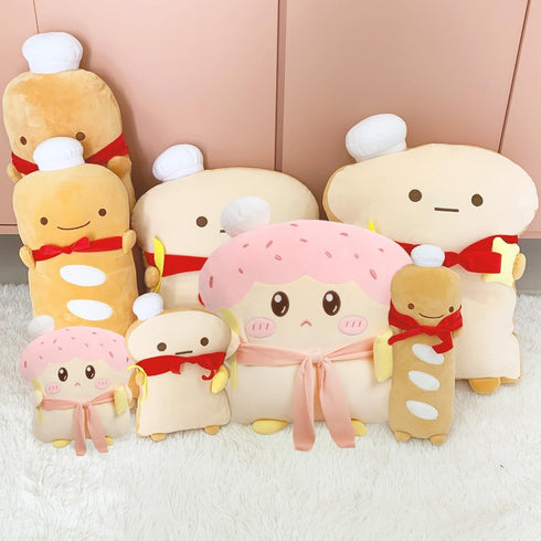 ARELUX 17.7in Funny Toast Bread Pillow,Cute Bread Shape Plush Hugging Pillow,Soft Toast Food Sofa Cushion for Home Decor,Plush Toy Gifts for Kids ...
